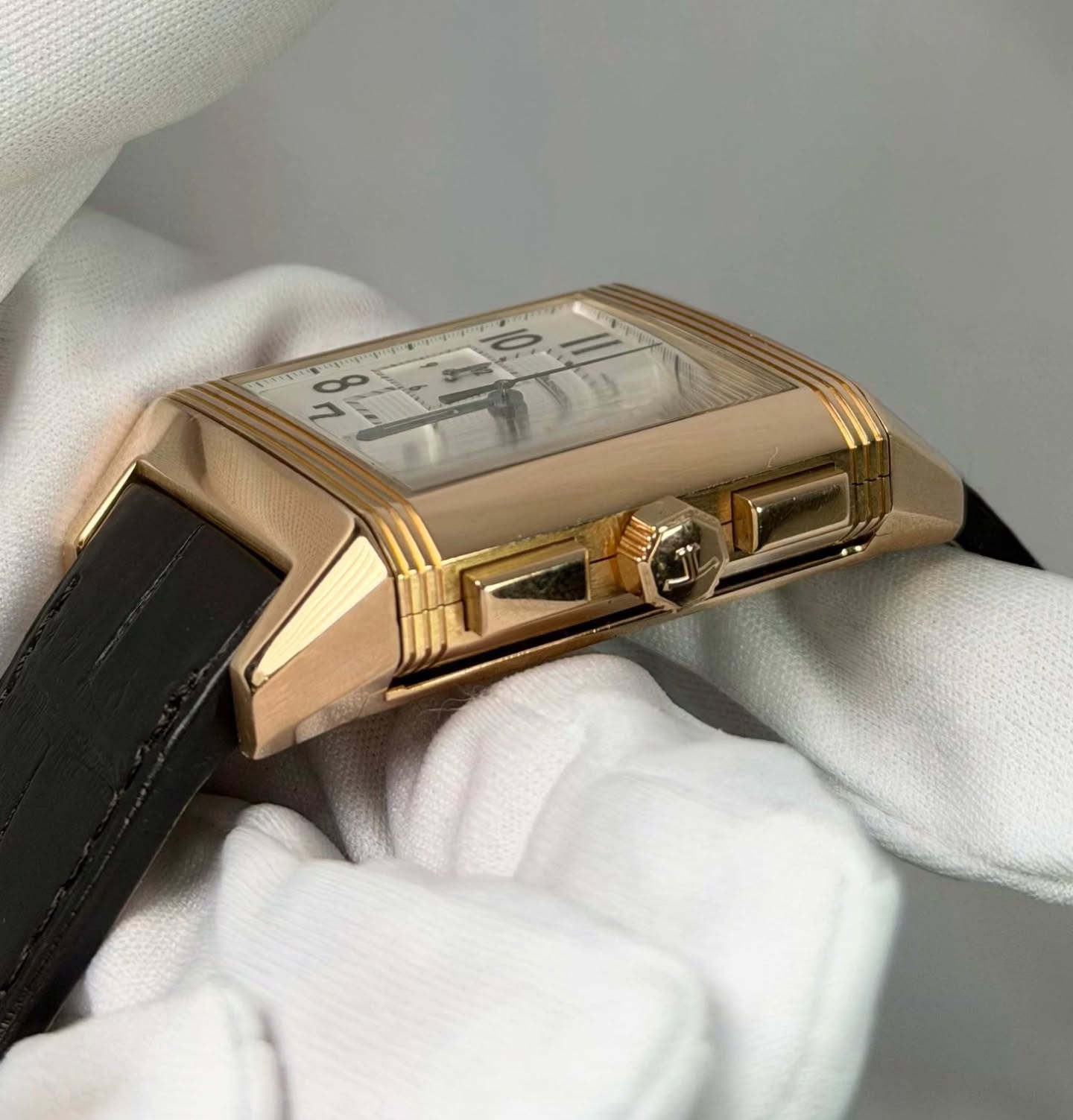 Jaeger-LeCoultre Reverso Squadra Chronographe 230.2.45 35 mm Argent Or rose – Image 3