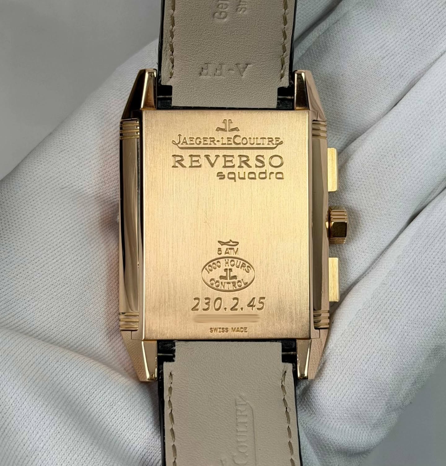 Jaeger-LeCoultre Reverso Squadra Chronographe 230.2.45 35 mm Argent Or rose – Image 8