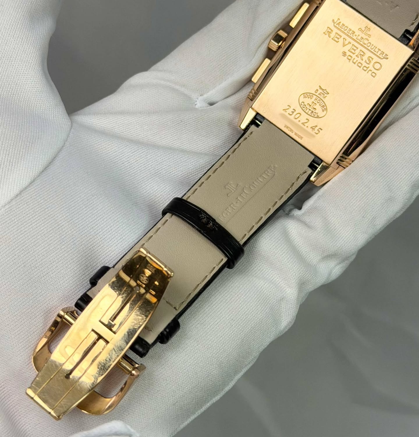 Jaeger-LeCoultre Reverso Squadra Chronographe 230.2.45 35 mm Argent Or rose – Image 9