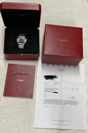 automatique Cartier Santos de Cartier cadran gris 2022