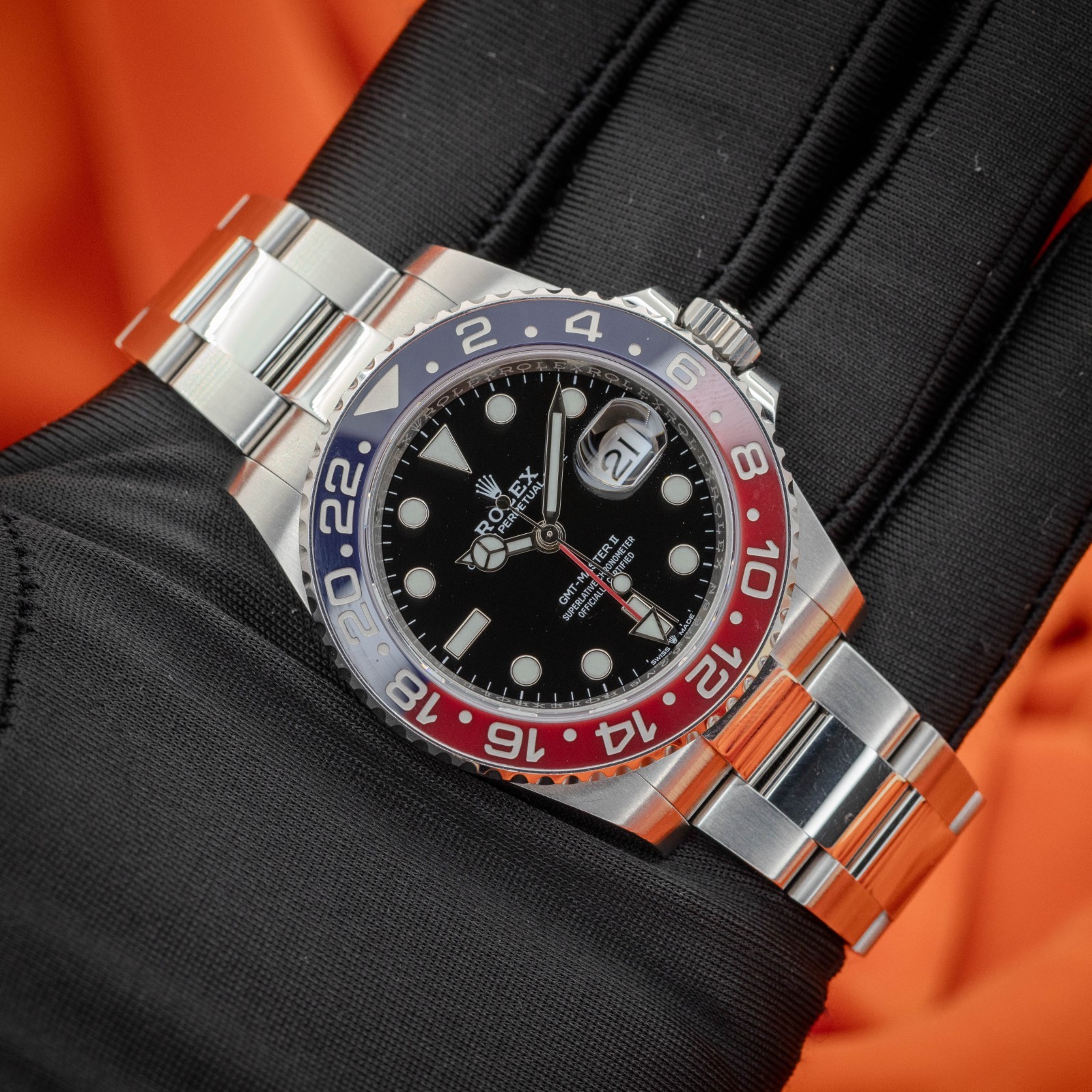 Rolex GMT-Master II 126710BLRO Bracelet Oyster Ensemble complet 2021 – Image 12