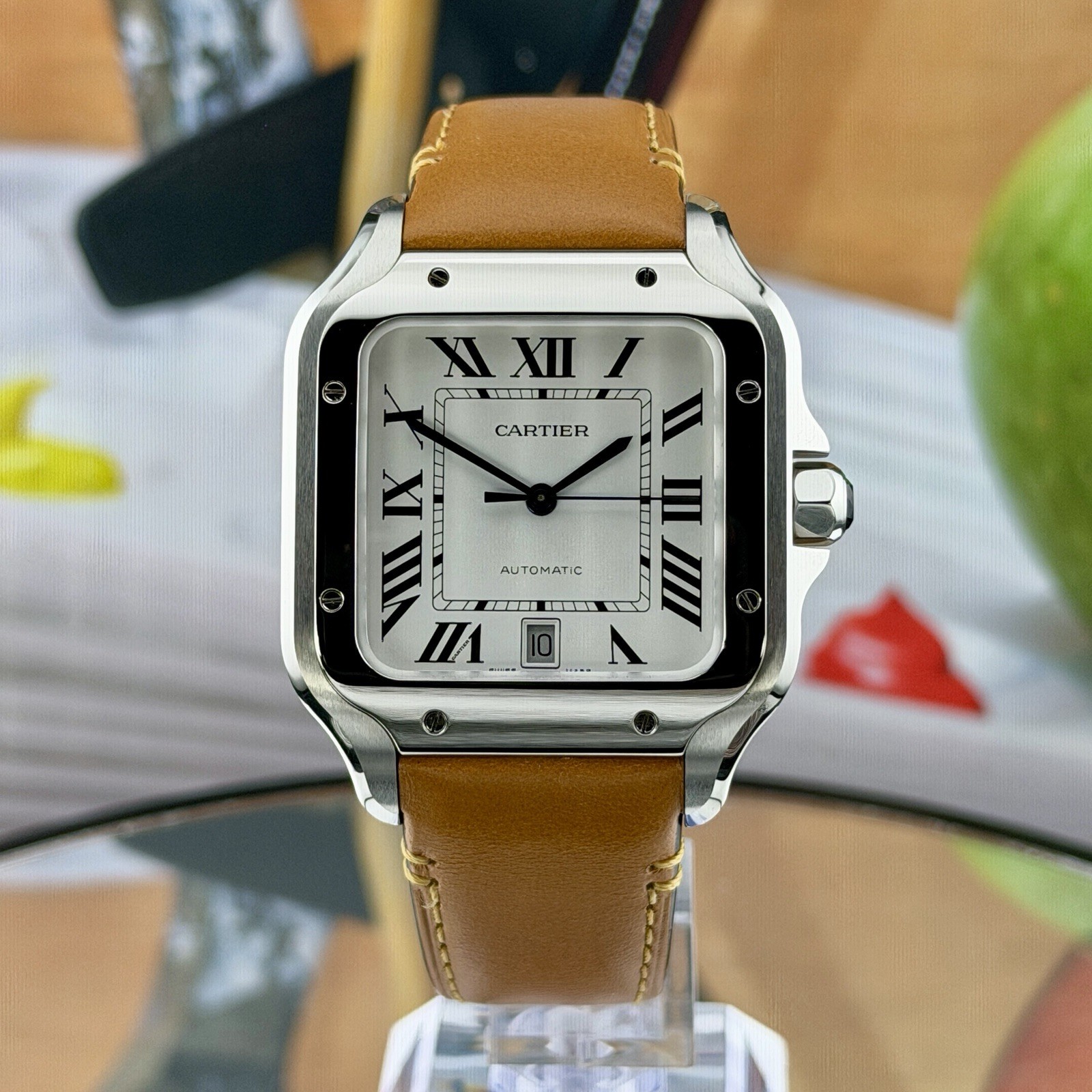 Montre Cartier Santos de Cartier Large (2025) Réf. WSSA0018 avec garantie – Ensemble complet – Image 2
