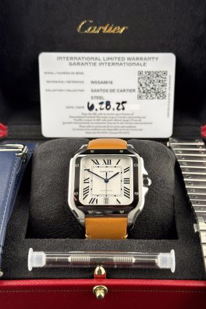 Montre Cartier Santos de Cartier Large (2025) Réf. WSSA0018 avec garantie – Ensemble complet