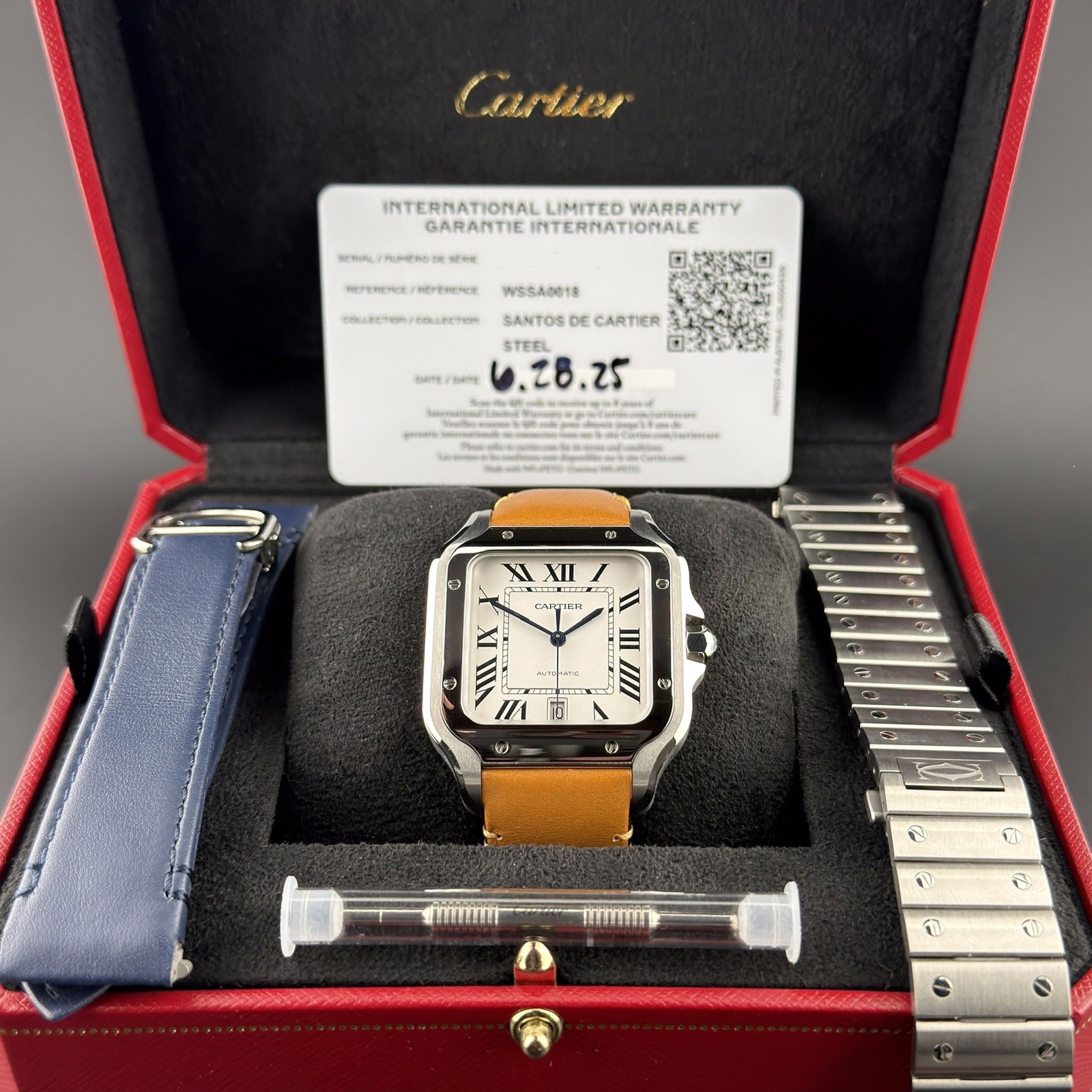 Montre Cartier Santos de Cartier Large (2025) Réf. WSSA0018 avec garantie – Ensemble complet