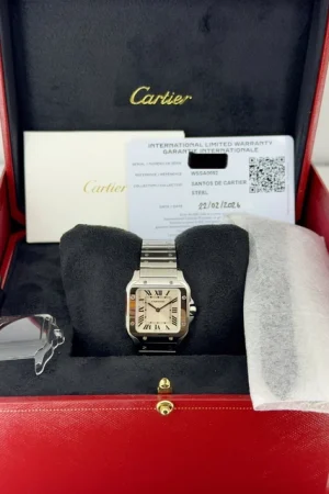 Cartier Santos Cadran Blanc sur Acier WSSA0082 Complet 2026