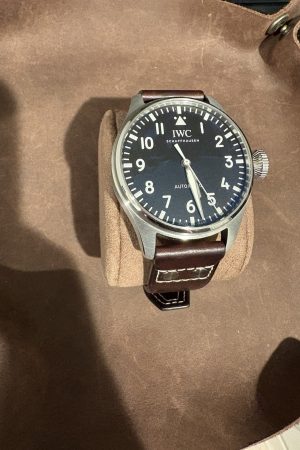 Montre d'aviateur IWC noire pour homme - IW329301 en acier inoxydable