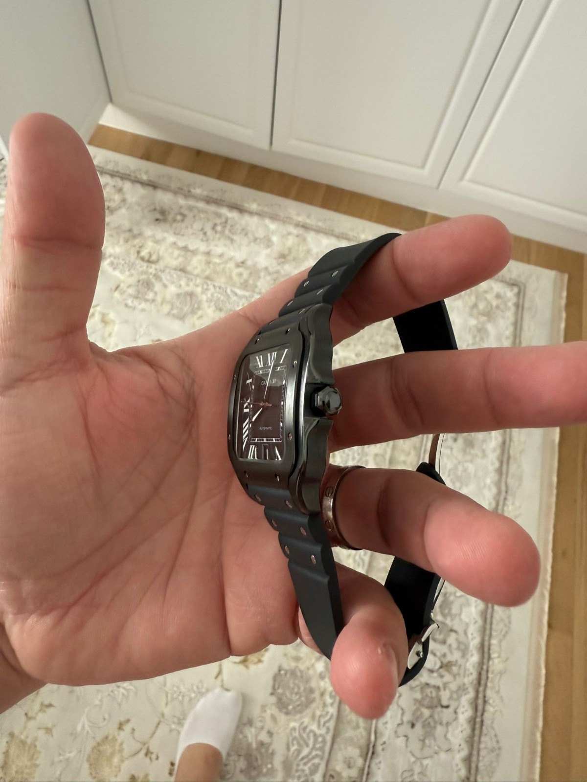 Cartier Santos ADLC noir WSA0039 – Image 2