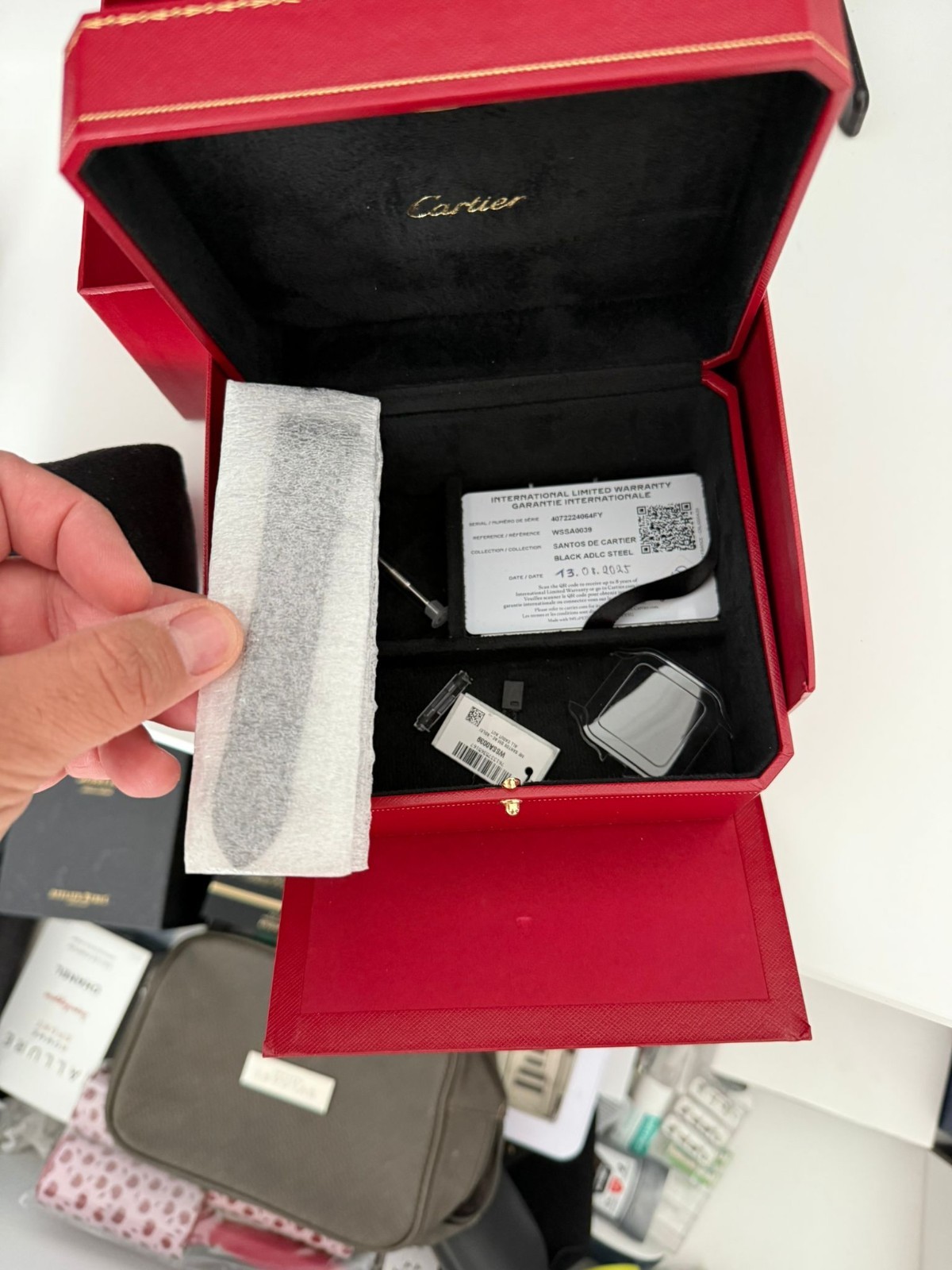 Cartier Santos ADLC noir WSA0039 – Image 4