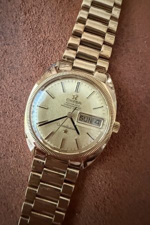 Montre homme Omega Constellation en or massif 14 carats, automatique, réf. 168.029, 35 mm