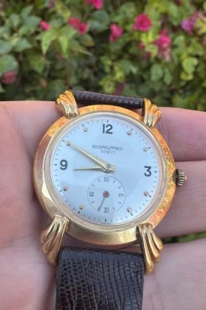 Montre homme Patek Philippe vintage rare en or massif 18 carats