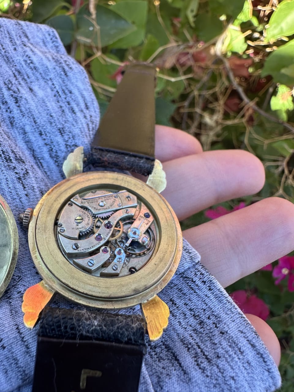Montre homme Patek Philippe vintage rare en or massif 18 carats – Image 12