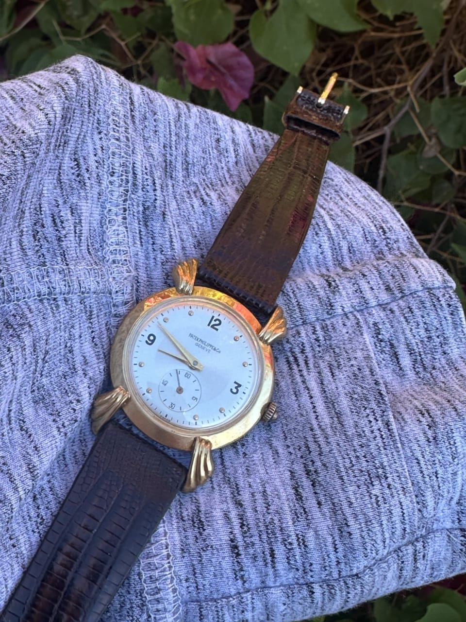 Montre homme Patek Philippe vintage rare en or massif 18 carats – Image 6
