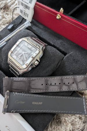 Montre homme Cartier Santos Dual Time WSSA 0076