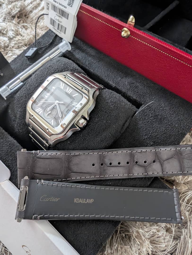 Montre homme Cartier Santos Dual Time WSSA 0076