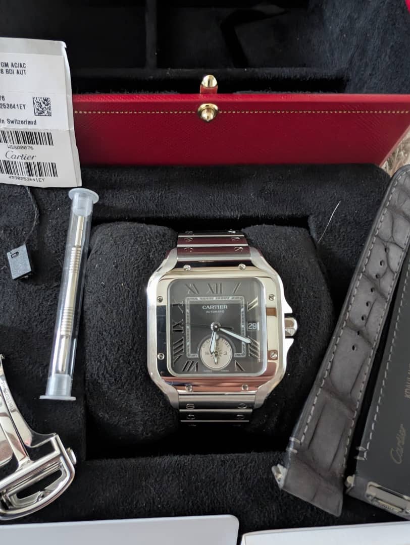 Montre homme Cartier Santos Dual Time WSSA 0076 – Image 3