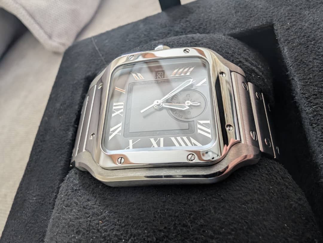Montre homme Cartier Santos Dual Time WSSA 0076 – Image 4