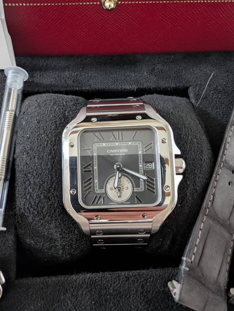 Montre homme Cartier Santos Dual Time WSSA 0076 – Image 6