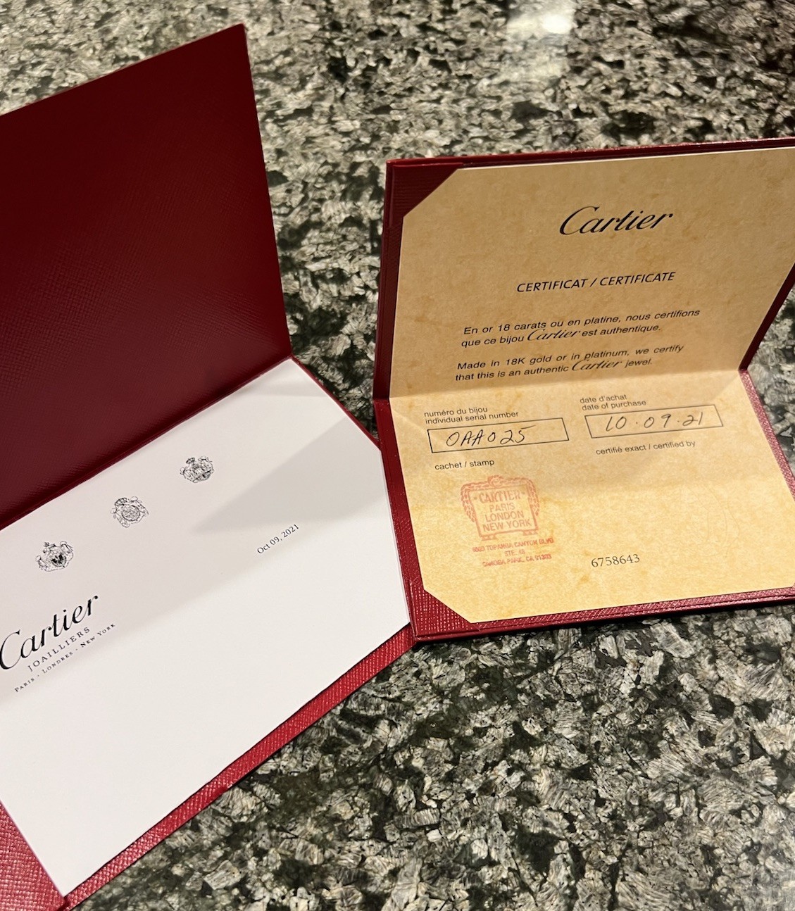 Bracelet CARTIER LOVE en or jaune 18 carats, modèle classique, taille 18 – Image 2