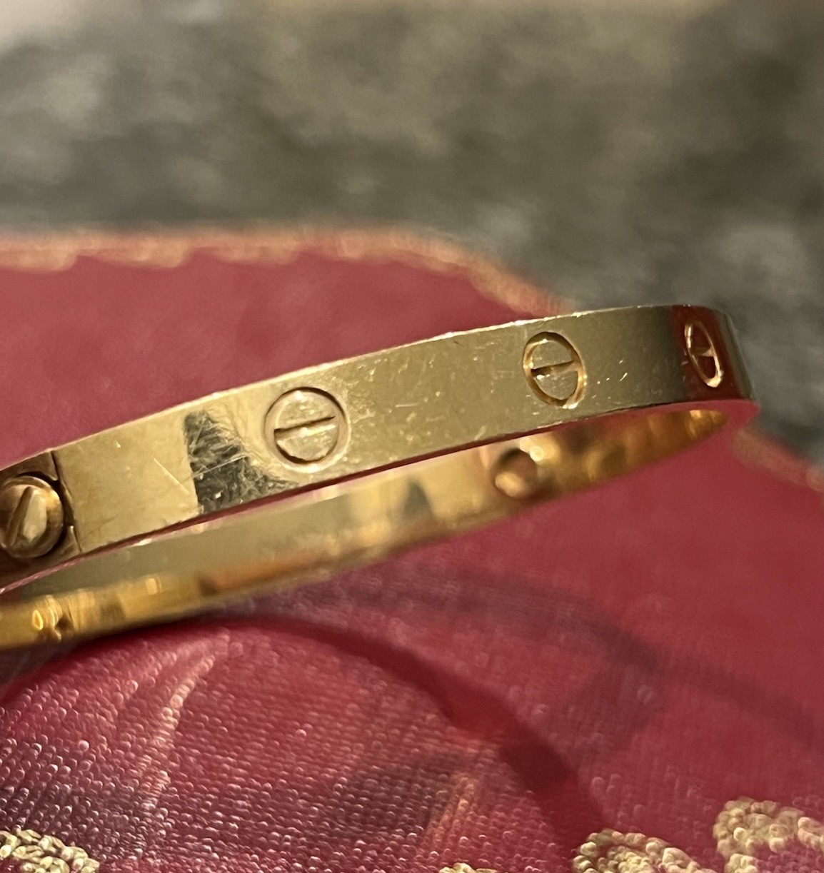 Bracelet CARTIER LOVE en or jaune 18 carats, modèle classique, taille 18 – Image 8