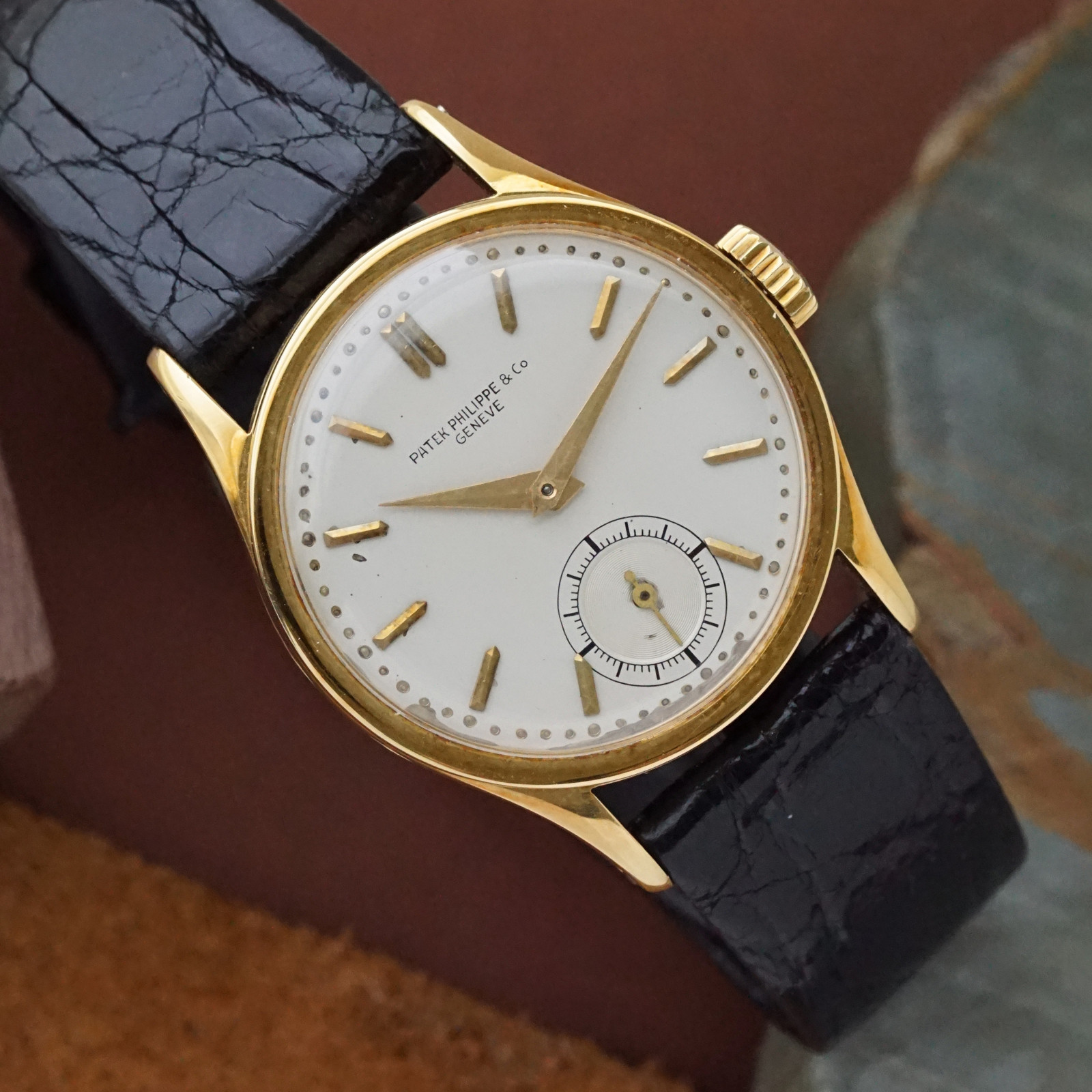 Patek Philippe Calatrava vintage en or jaune 18 carats, années 1940, 31 mm, remontage manuel – Image 2