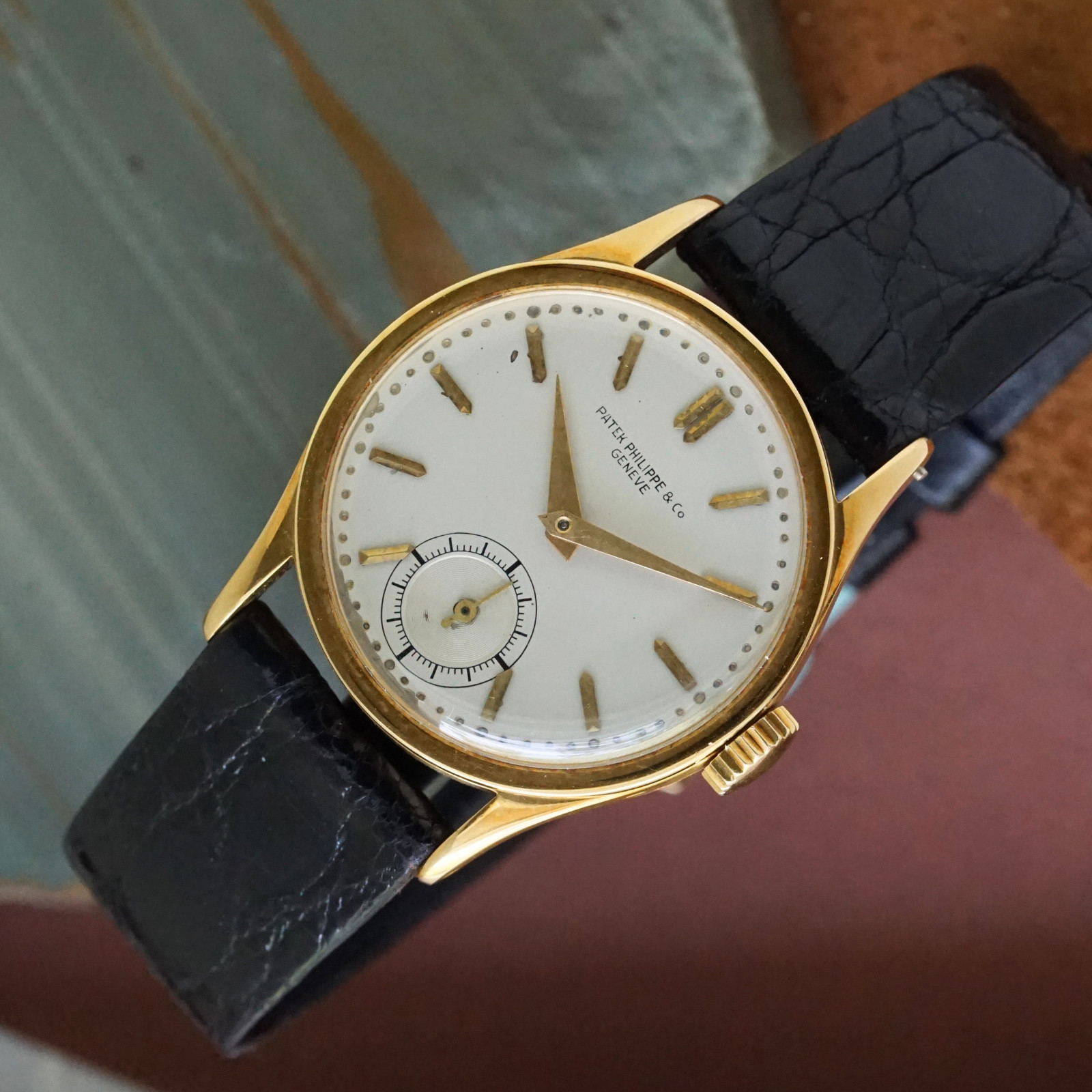 Patek Philippe Calatrava vintage en or jaune 18 carats, années 1940, 31 mm, remontage manuel – Image 3