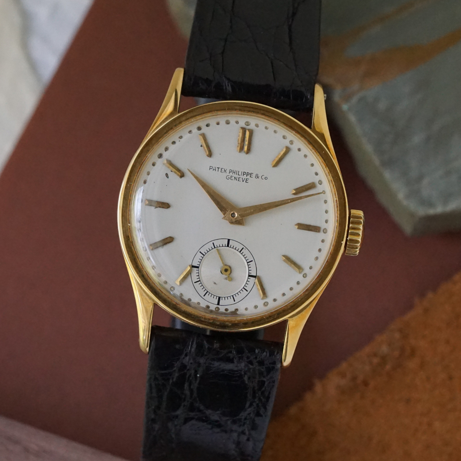 Patek Philippe Calatrava vintage en or jaune 18 carats, années 1940, 31 mm, remontage manuel – Image 4