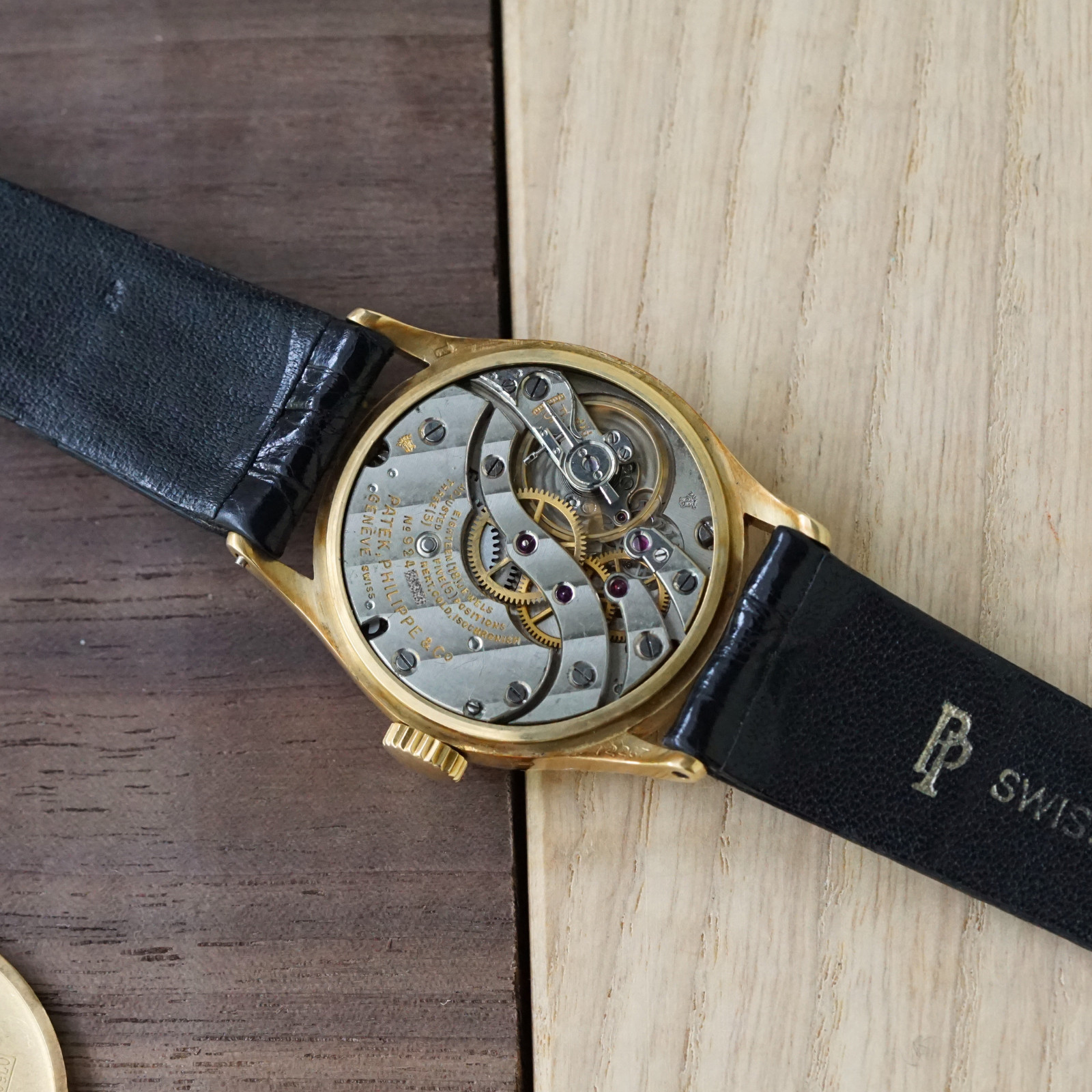 Patek Philippe Calatrava vintage en or jaune 18 carats, années 1940, 31 mm, remontage manuel – Image 14