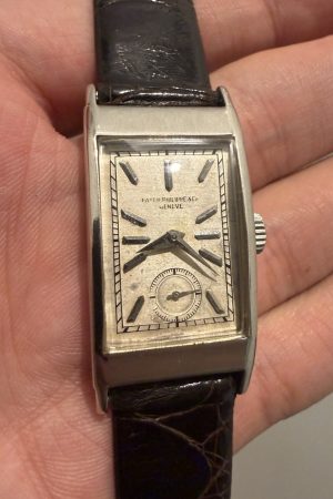 Montre Patek Philippe 425 en platine vintage rare avec extrait