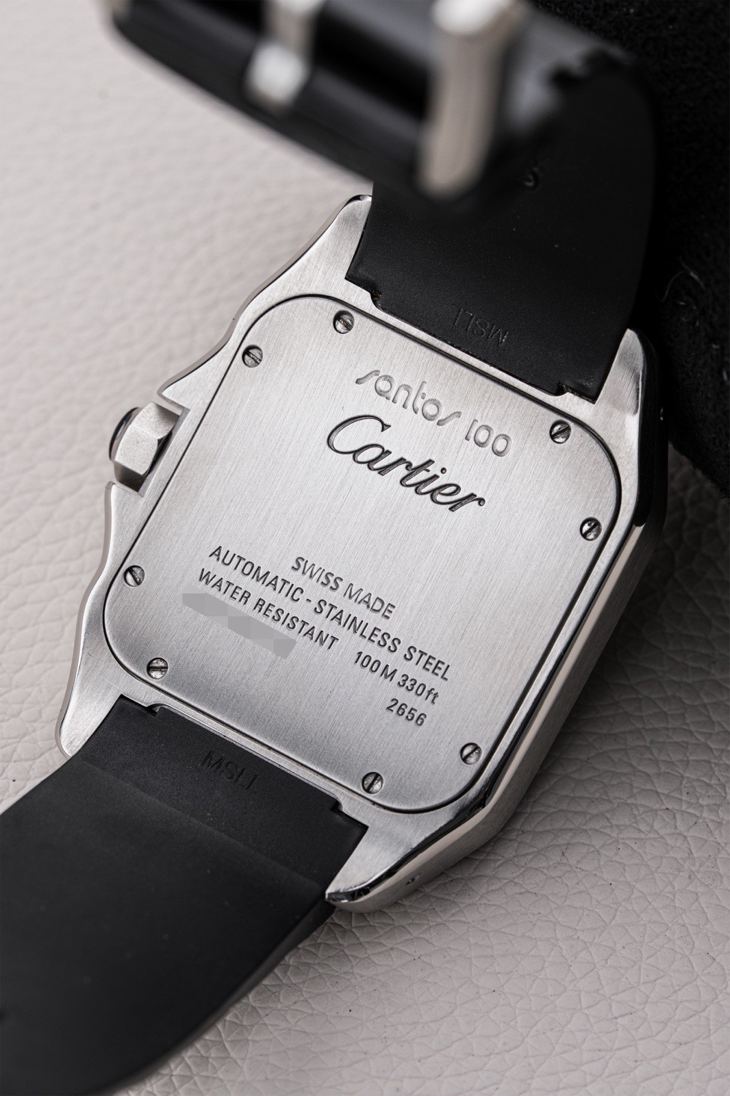 Cartier Santos 100 XL 38 mm Acier inoxydable Automatique Avec boîte Réf. 2656 – Image 13