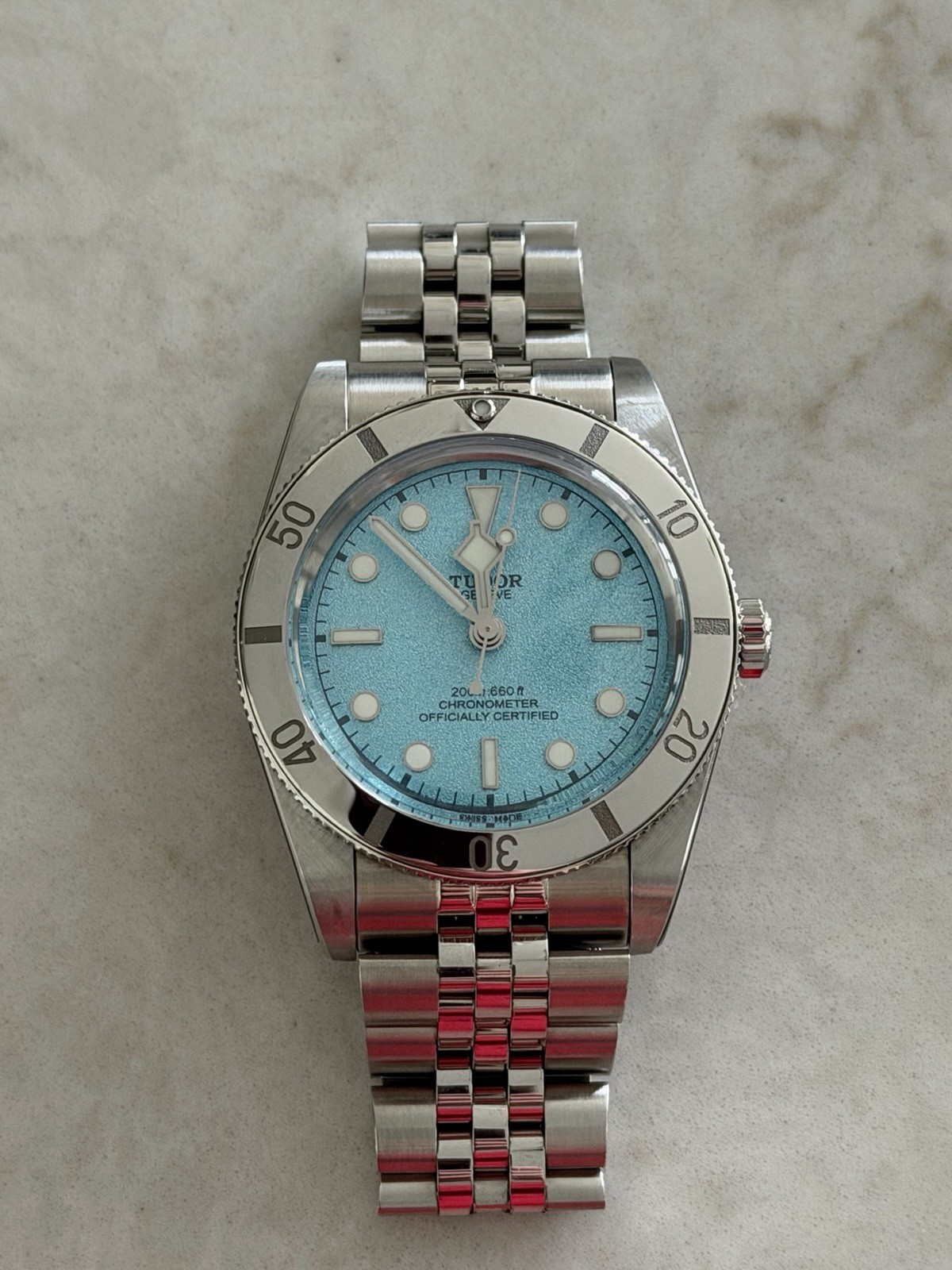 Montre Tudor Black Bay 54 Blue Lagoon en acier inoxydable 37 mm – Image 16
